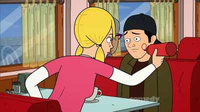 - Oh...
- A target, huh? - Corner Gas Animated