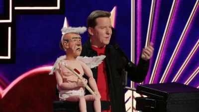 - Oh, absolutely. Here we go.
[clears throat] - Jeff Dunham:  I'm With Cupid