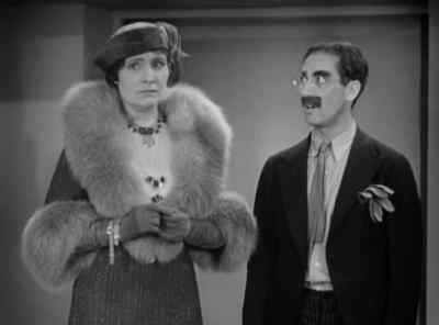 Oh, they all
out in the garden, - Duck Soup