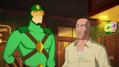 Oh, and we don't smack
on the ass anymore, - Kite Man: Hell Yeah!