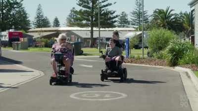 Oh...
(BOTH LAUGH) - Miriam Margolyes: Australia Unmasked