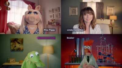 Oh, boy! Yeah...
(IMITATES STATIC) - Muppets Now