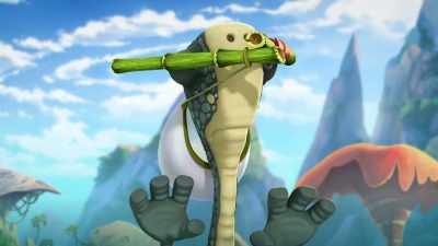 Oh.
(breathing sharply) - Gigantosaurus