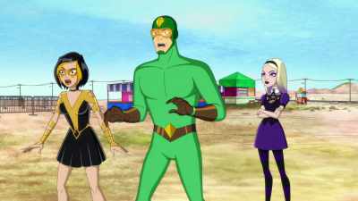 Oh, by any chance
did my god-daddy Darkseid - Kite Man: Hell Yeah!