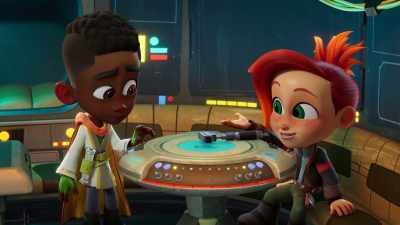 Oh, can you make this float
through the air with your fancy powers? - Star Wars: Young Jedi Adventures