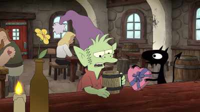 Oh. Chocolates, for an elf who makes
chocolates all day. - Disenchantment