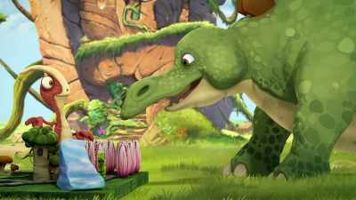 Oh!
(chuckles) - Gigantosaurus