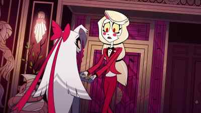 Oh! Come here. We have
something exciting to show you! - Hazbin Hotel