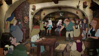Oh, come on, Martin, you twit. Aim! - Disenchantment