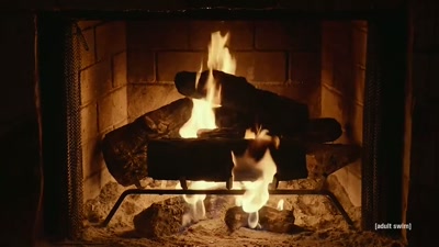 Oh, crappus dappus,
baby. We need to hide. - Adult Swim Yule Log
