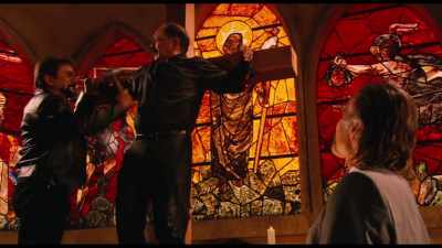 Oh, crucifixion.
Yeah, that's a novel twist. - Inmate #1: The Rise of Danny Trejo