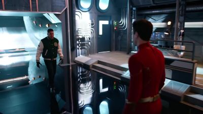 Oh, damn, moving through dimensions
is getting harder. Is that it? - The Flash