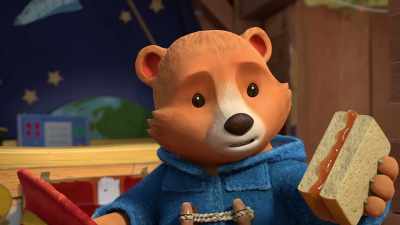 Oh, dear! Only half a marmalade
sandwich left to share. - The Adventures of Paddington