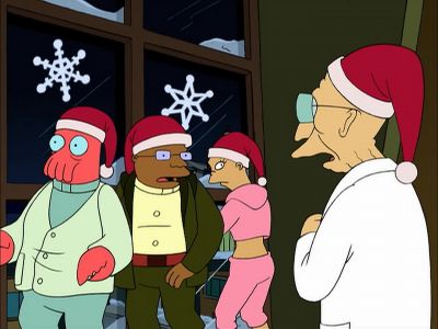Oh, dear, they'll be killed
on our doorstep. - Futurama
