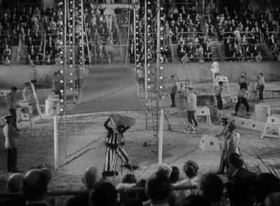 - Oh, when does
this lion tamer appear? - I'm No Angel