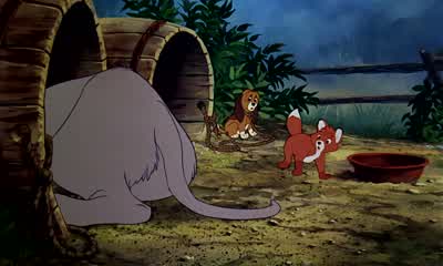 Oh, don't go in there! - The Fox and the Hound