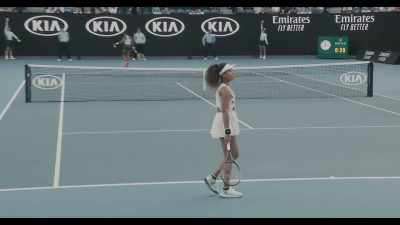 - Oh!
- Forty-thirty. - Naomi Osaka