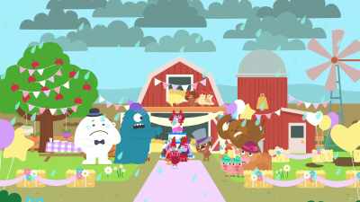 -Oh, my fruitcake!
-The decorations! The decorations! - Sago Mini Friends
