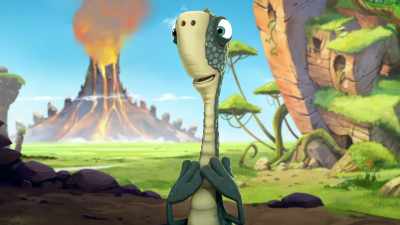 Oh, get ready, tummy,
a giant coconut is coming your way. - Gigantosaurus