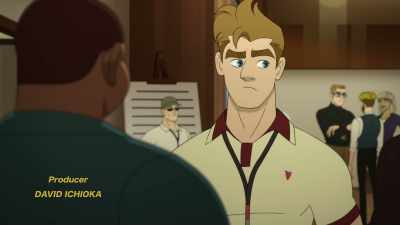 Oh, my God, Greg!
Deb, this is my roommate from the Academy. - Q-Force