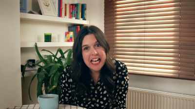 - Oh, God.
- ...if I were there. - Backstage with Katherine Ryan