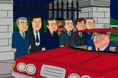 - Oh, God. No, seriously. What's his name?
- Dick Armey. - Family Guy