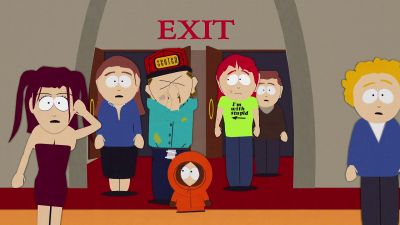 Oh, God, my nose,
I think I broke my nose. - South Park