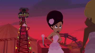 -Oh my God! Somebody help me!
-Okay. It's not working. - The Proud Family: Louder and Prouder