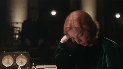 - Oh, good evening. - The Queen's Gambit