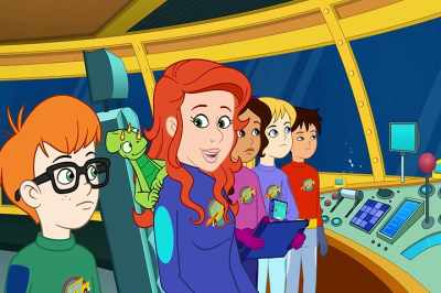 Oh, good,
she wants to get closer to the monster. - The Magic School Bus Rides Again