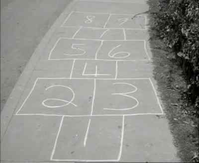 Oh, goody, hopscotch. - The Munsters