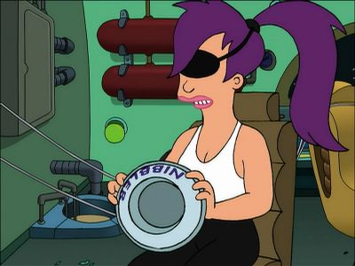 Oh, he got me!
What a shot that guy is! - Futurama