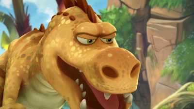 -Oh, you got me there!
-That's what I thought. - Gigantosaurus