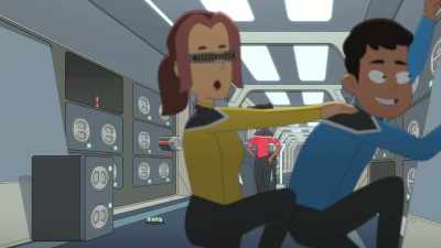 - Oh, great. Everybody's going except us.
- Guys. - Star Trek: Lower Decks