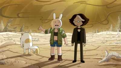 Oh, great, we left monsterworld
and ended up in crapworld. - Adventure Time: Fionna & Cake