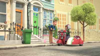 Oh, great timing, Mrs. Bird.
Can I check your sidecar? - The Adventures of Paddington