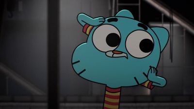 Oh, ha. I guess there is
an advantage to being 2-D. - The Amazing World of Gumball