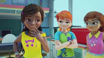 Oh. Heh, heh.
That was me. I need a snack. - LEGO Friends: Girls on a Mission