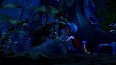 Oh, he's squeezing so tight.
Looks like someone... - Monster Island