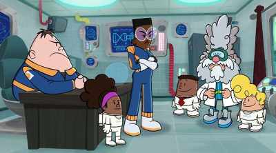 Oh, hey, guys! Got a visual
on the satellite-a-reenie yet? - The Epic Tales of Captain Underpants in Space