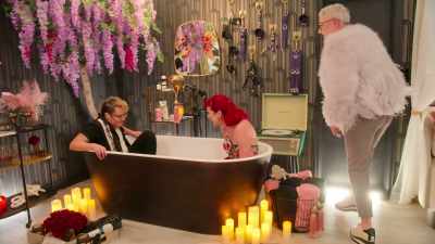 Oh, hi. [giggles] - How To Build a Sex Room