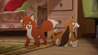 Oh, hold on, Copper.
I'll be right back. - The Fox and the Hound 2