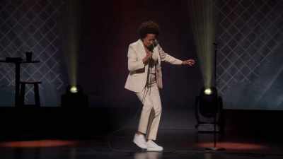 Oh, hold up, man, hold on.
Let me get this off your shoe." - Wanda Sykes: Not Normal