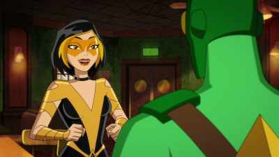 Oh, I don't know. Maybe
cause a little someone - Kite Man: Hell Yeah!