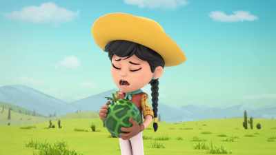 Oh, if I had just
dropped the brontomelon, - Dino Ranch