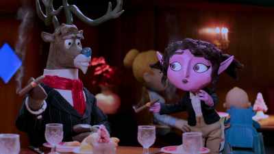 -Oh, I see Junior's
already heard it.
-(table laughing) - Santa Inc.