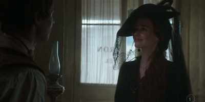 - Oh, I'm afraid she's not here.
- Oh, what a shame! - The Luminaries