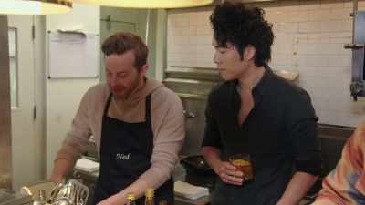 Oh, I'm making shrimp
chimichurri drunken noodles. - No Recipe Road Trip With the Try Guys
