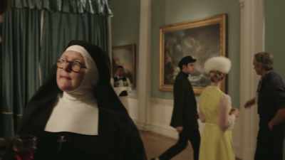  Oh, this is Francis Scritton,
 my studio assistant. - Sister Boniface Mysteries