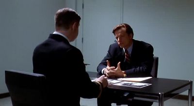 Oh, this isn't an interrogation room.
It's a reception room. - JAG